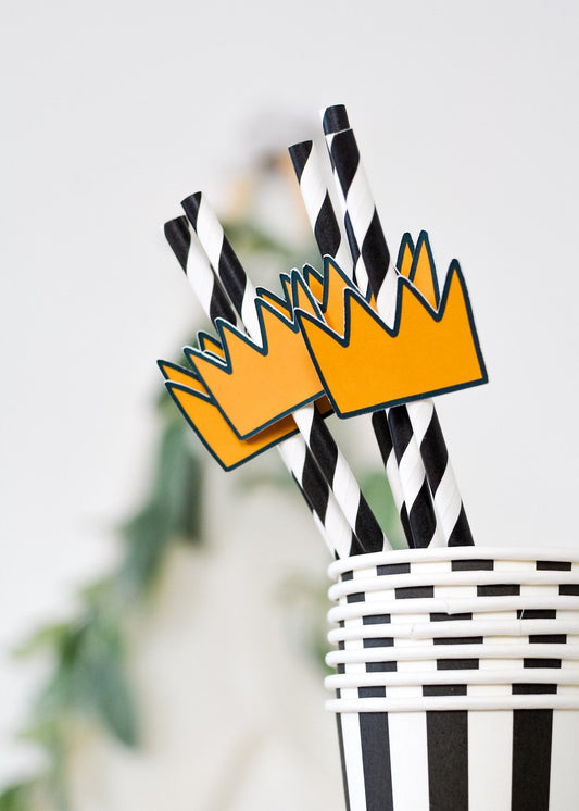 Wild One Crown Paper Straws
