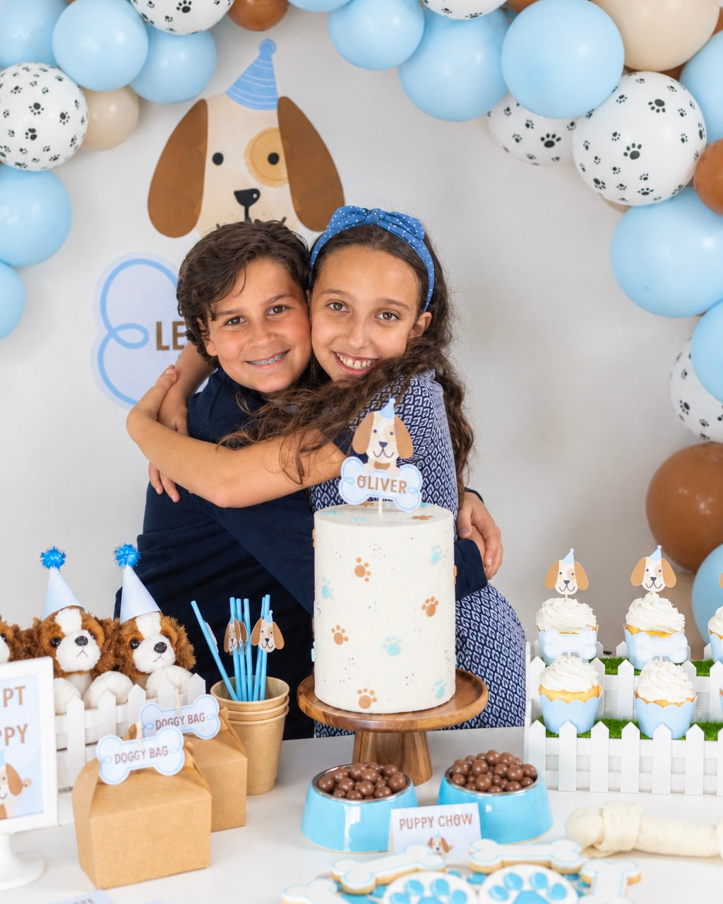 Real Blue Puppy Dog Party photo