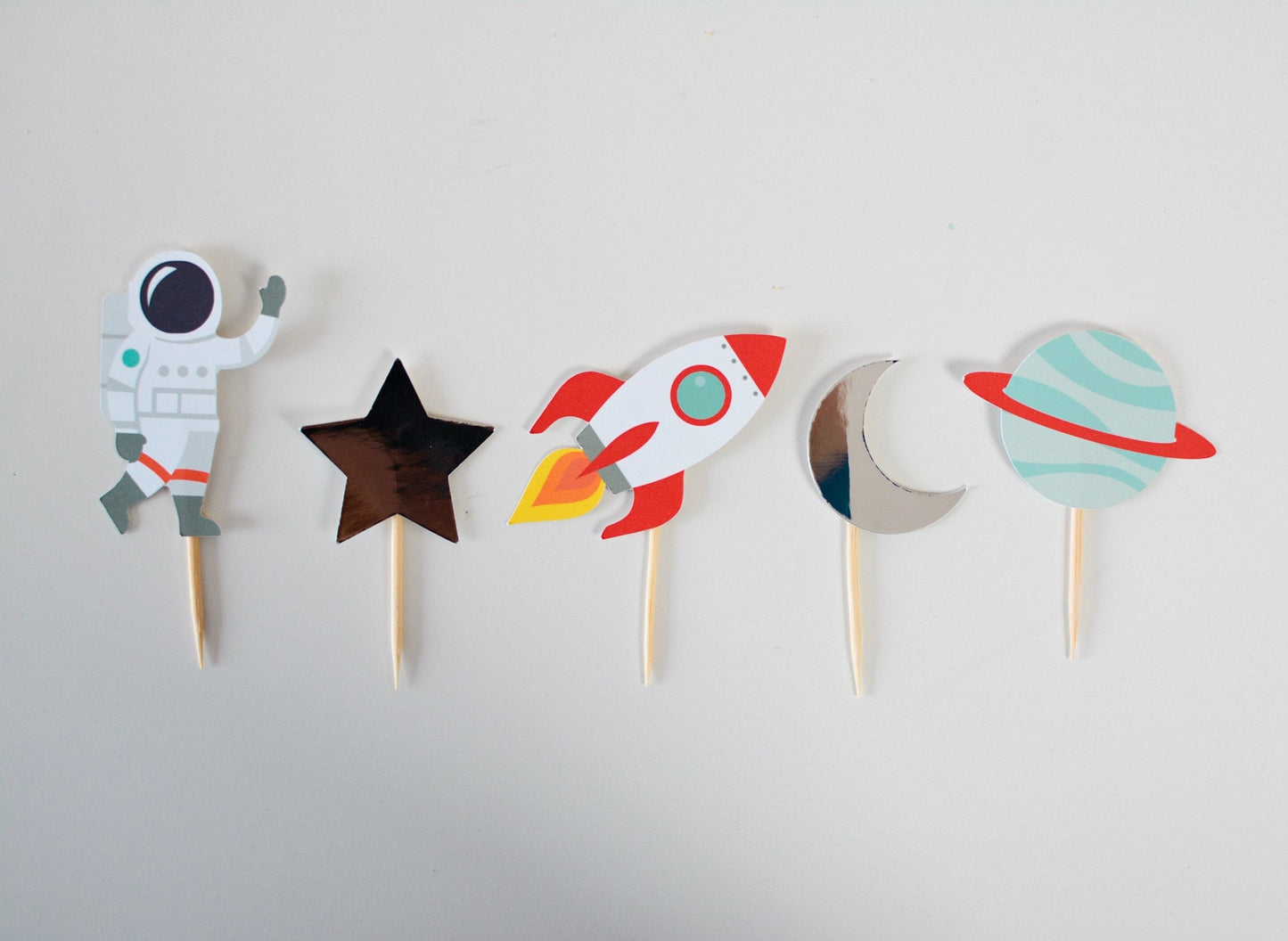 Space Party Cupcake Toppers