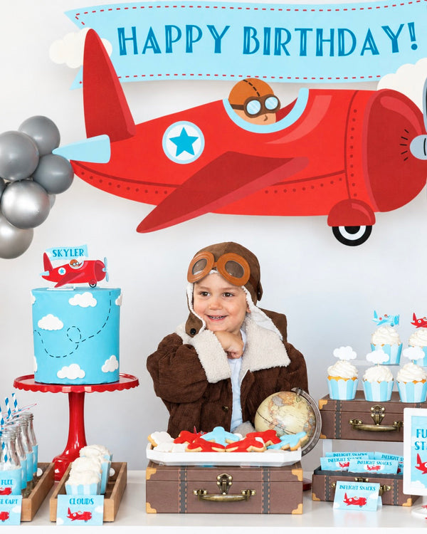 Vintage Airplane Party decorations