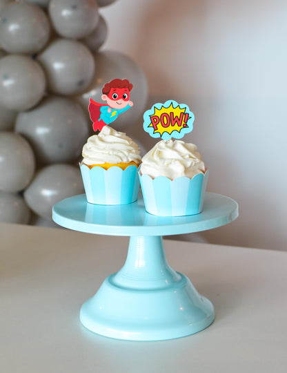 Superhero Cupcake Toppers, set of 5, view 2
