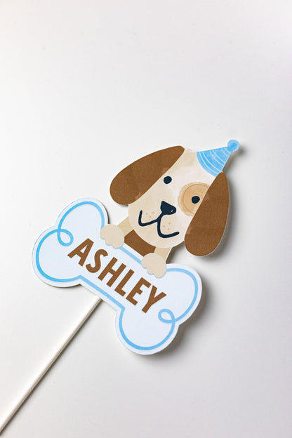Personalized Puppy Dog Cake Topper, view 5