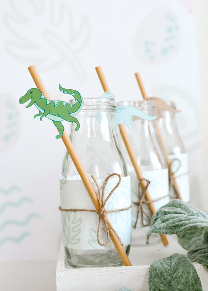 Dinosaur Paper Straws, set of 5, view 7