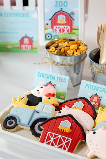 Personalized Farm Tent Cards, set of 4, view 2
