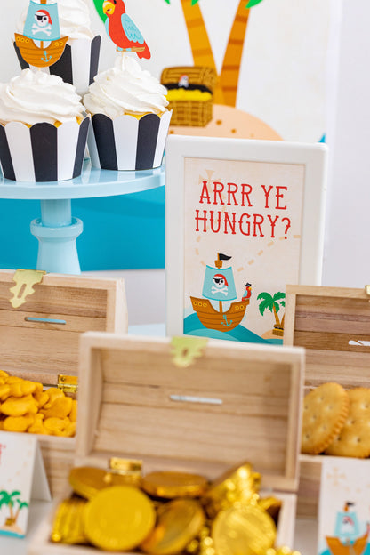 Arrr Ye Hungry Pirate Party Sign, view 2