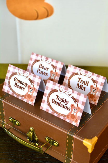 Personalized Teddy Bear Tent Cards, set of 4, view 7