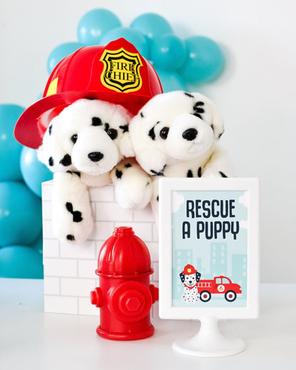 Rescue a Puppy Firetruck Sign