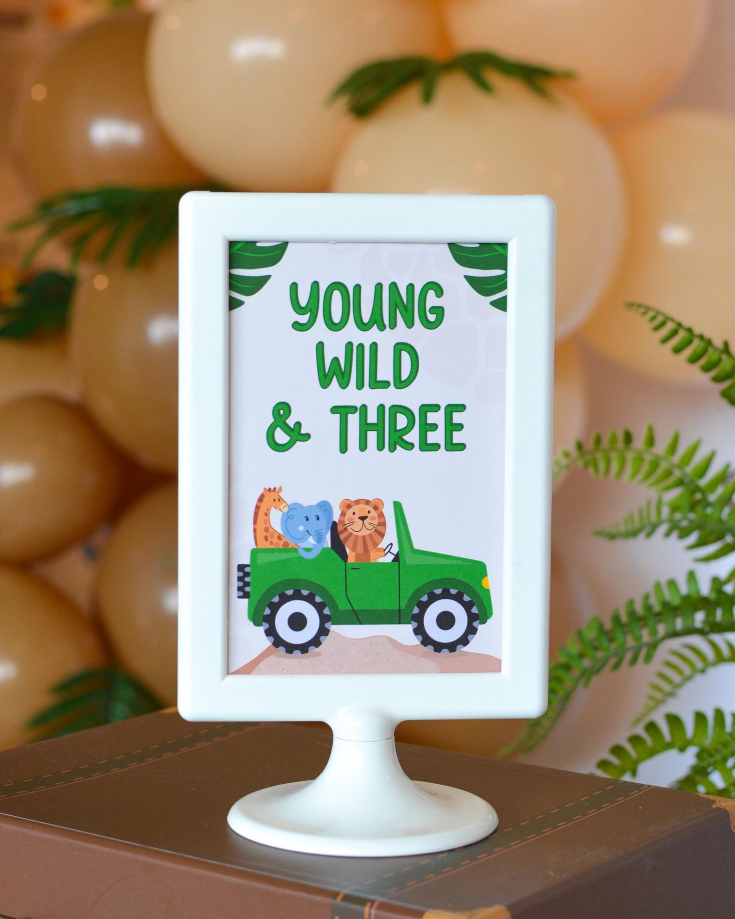 Safari Jungle Party Decorations | Wild One, Two Wild, Born to Be Wild, Young Wild and Three | Party Animals Theme | Lion King Birthday