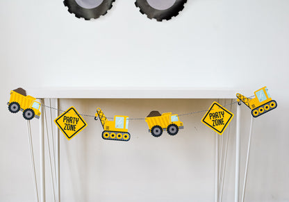 Construction Party Garland, view 5