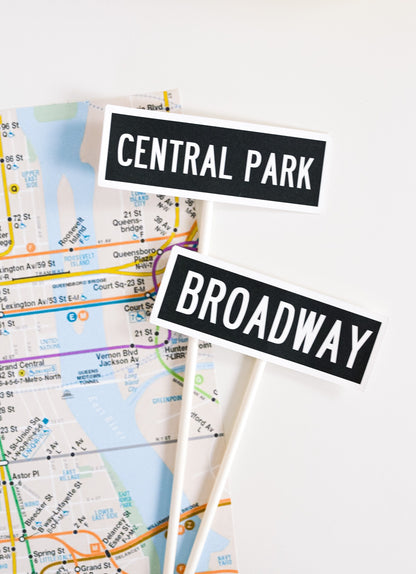 New York Street Sign Centerpieces, view 4