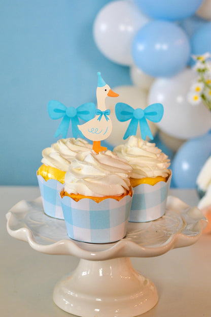 One Silly Goose Cupcake Toppers, set of 5