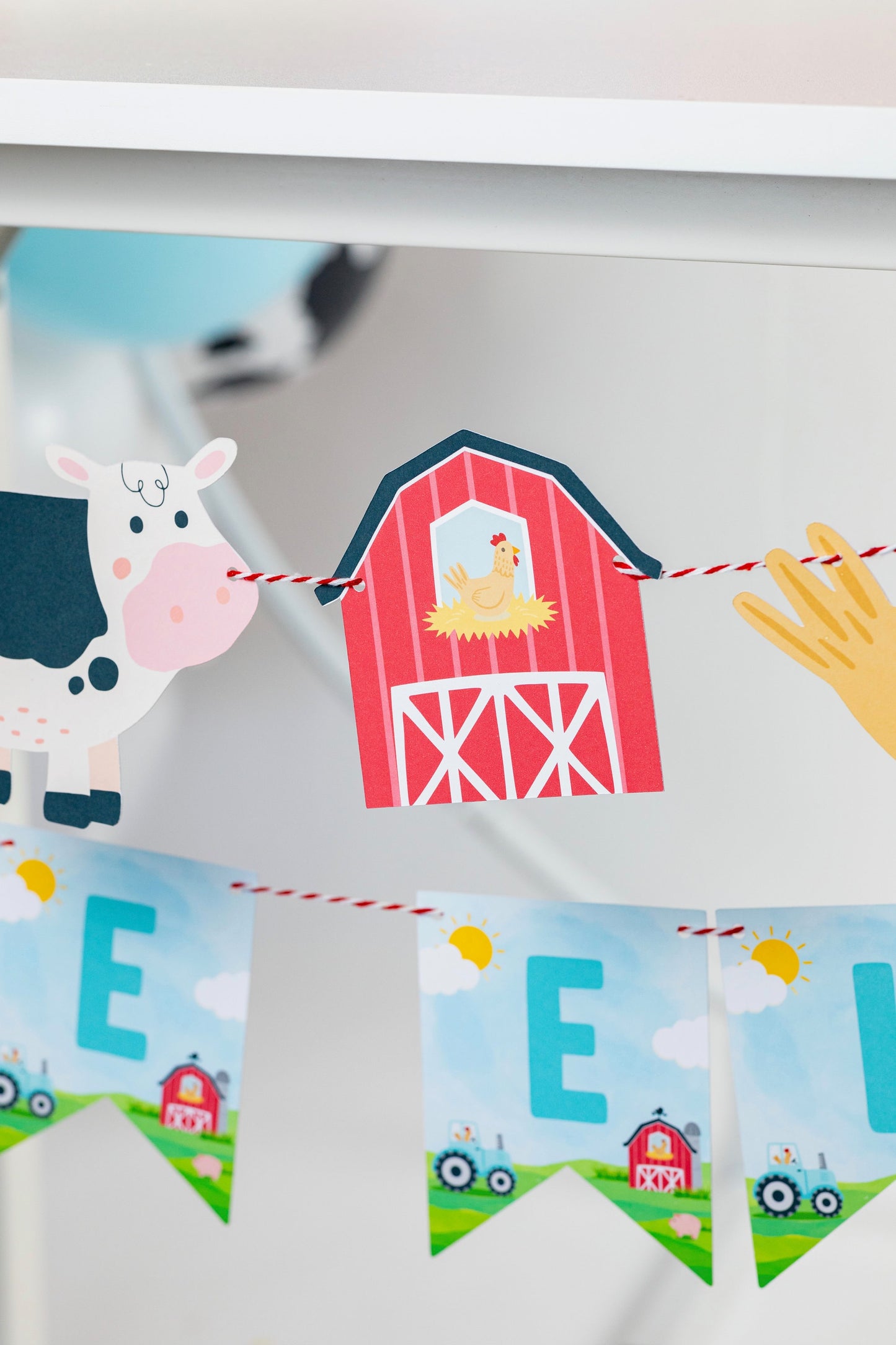 Farm Animals Party Garland