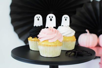 Ghost Cupcake Toppers, set of 5