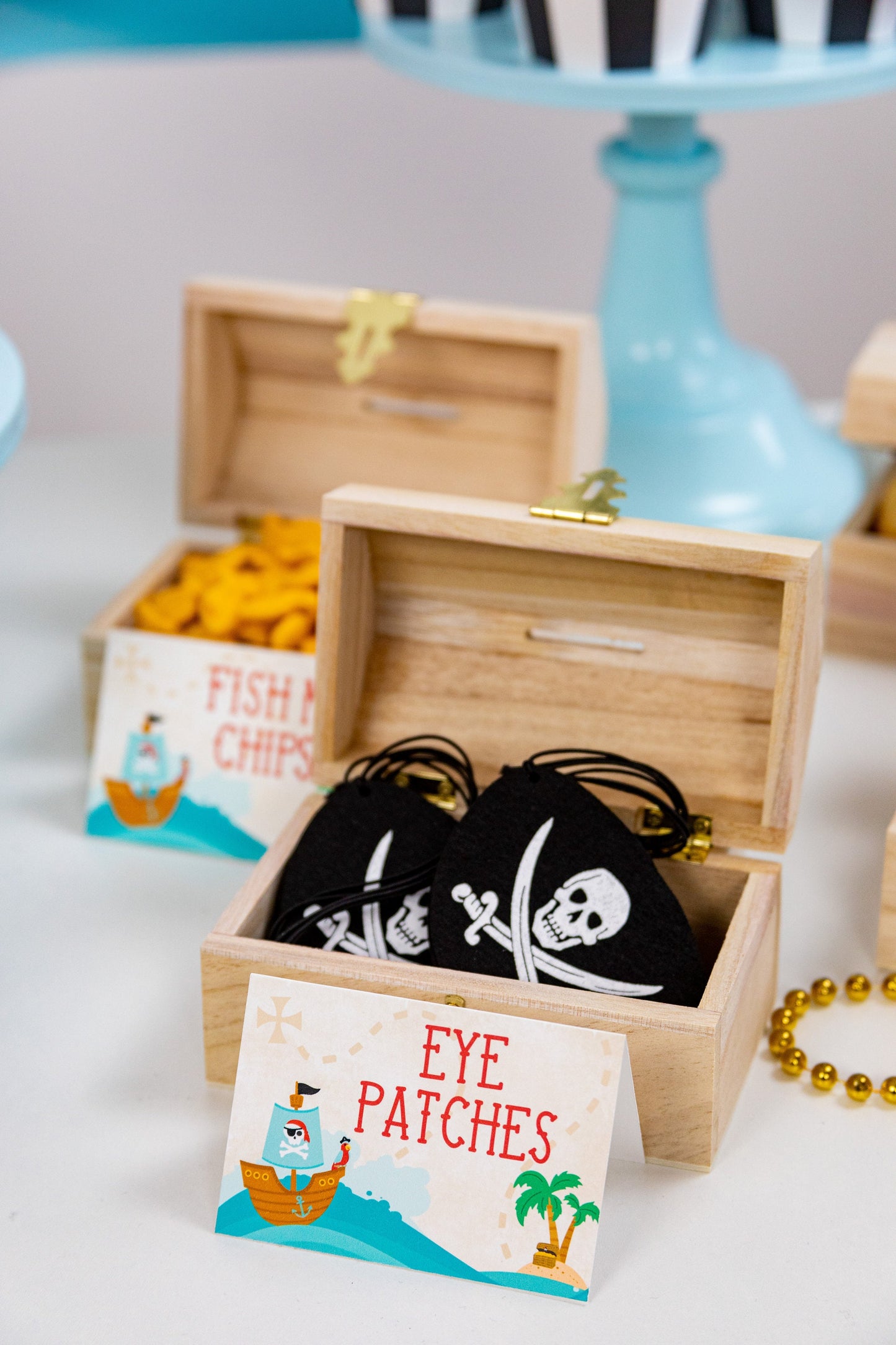 Personalized Pirate Tent Cards
