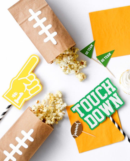 Football Cupcake Toppers, set of 5, view 5