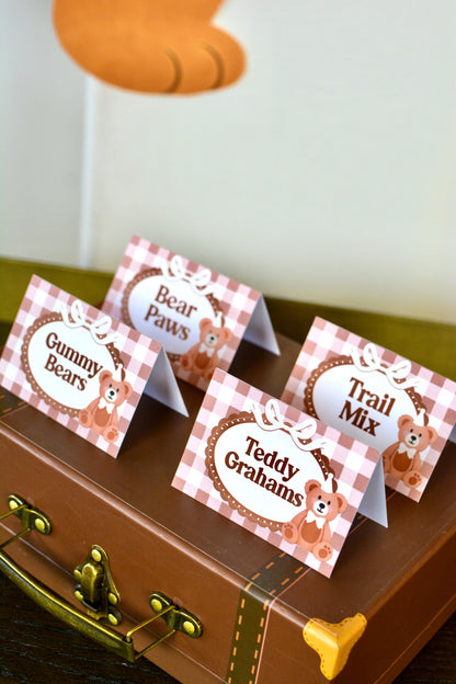 Personalized Teddy Bear Tent Cards, set of 4, view 8