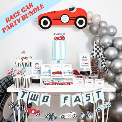 Personalized Race Car Party Bundle
