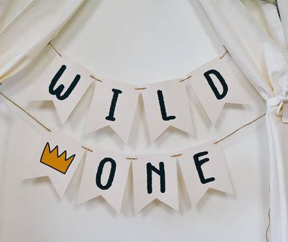 Wild One Banner for a Wild Things birthday party, view 5