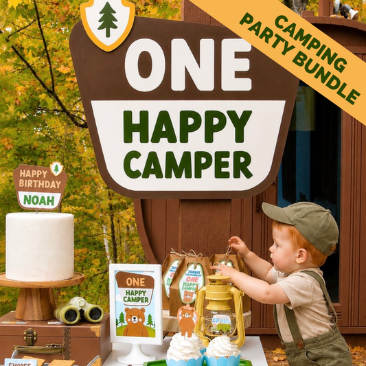 Personalized Happy Camper Party Bundle cover