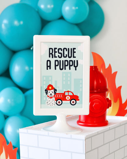 Rescue a Puppy Firetruck Sign, view 5