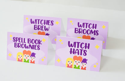 Personalized Hocus Pocus Tent Cards, set of 4