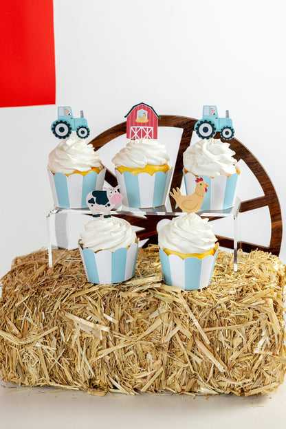 Farm Cupcake Toppers, set of 5, view 5