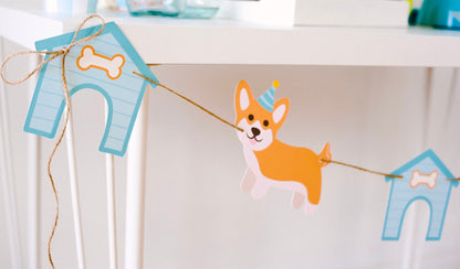 Corgi Party Garland, view 3