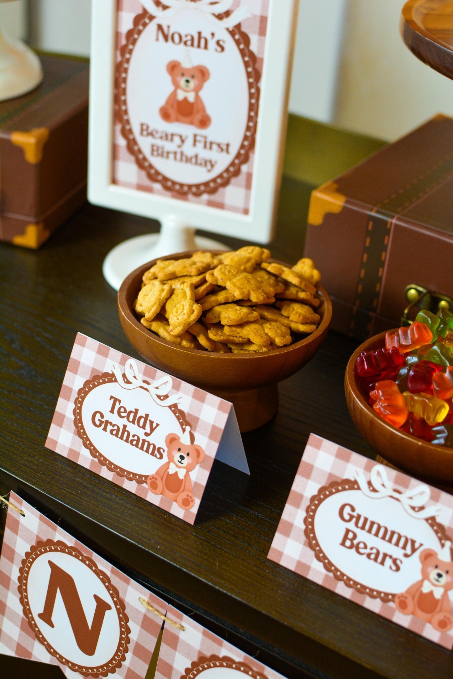Personalized Teddy Bear Tent Cards