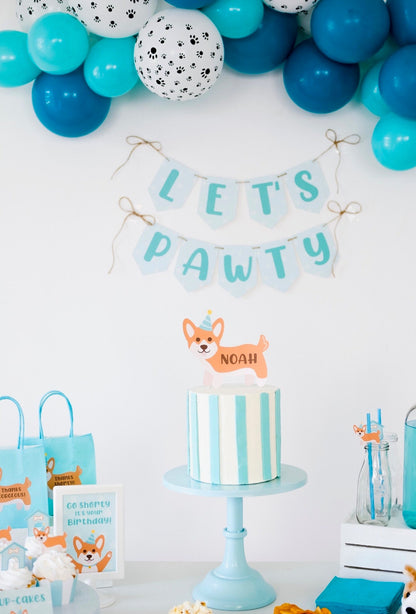 Personalized Corgi Cake Topper, view 2