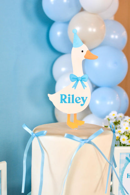 Personalized One Silly Goose Cake Topper, view 8