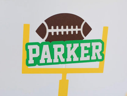 Personalized Football Cake Topper, view 4