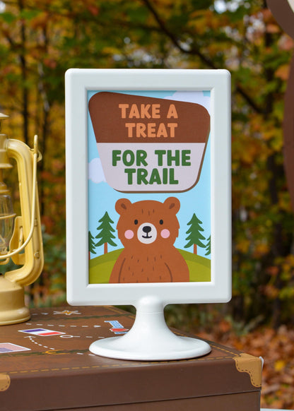 One Happy Camper Trail Treat Sign