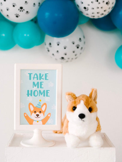 Take Me Home Corgi Party Sign