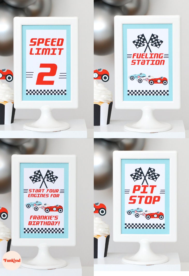 Personalized Race Car Party Bundle