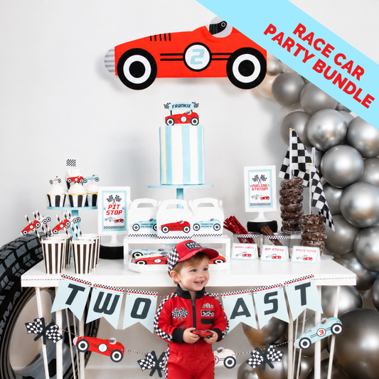 Personalized Race Car Party Bundle cover