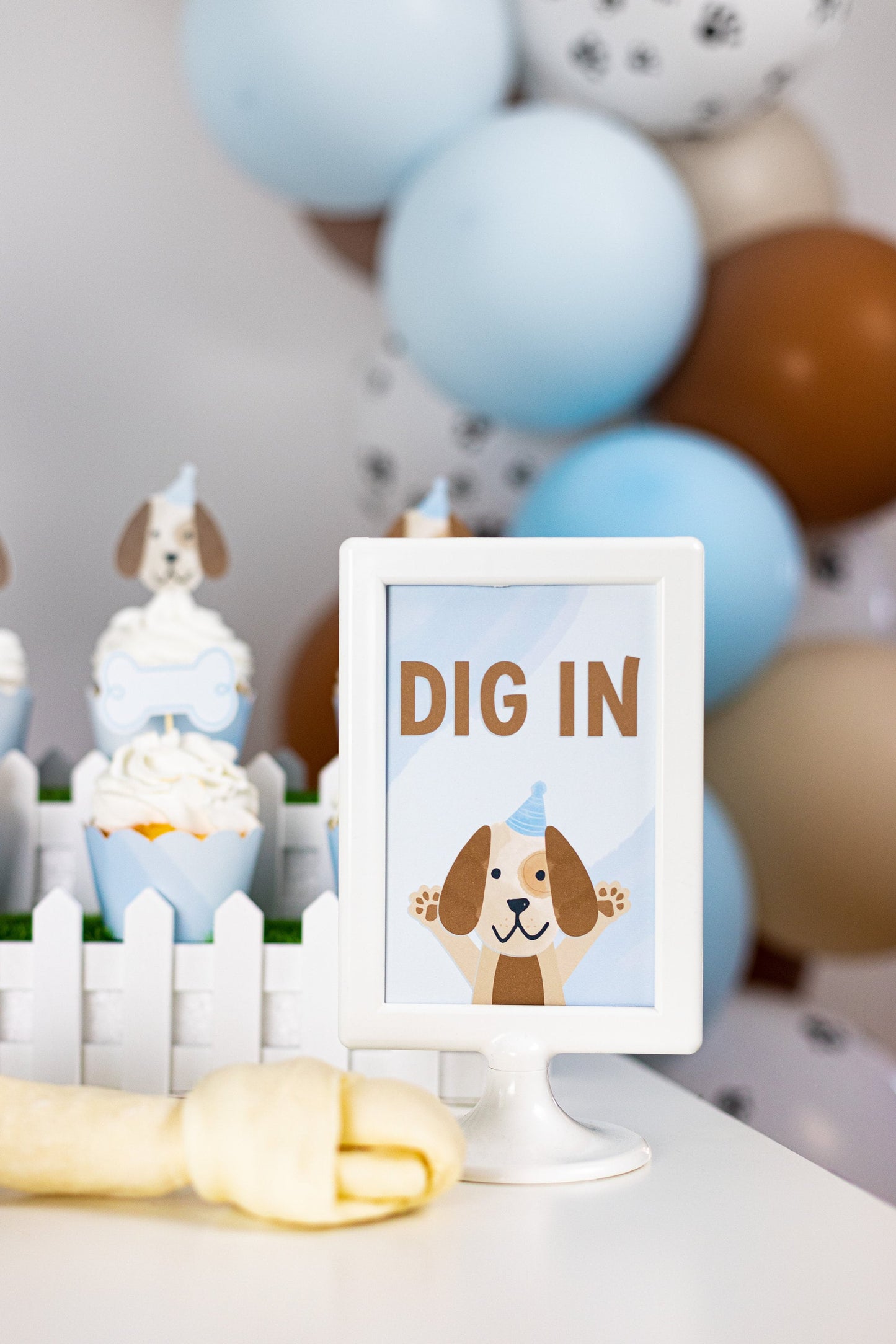 Puppy Dog Cupcake Toppers
