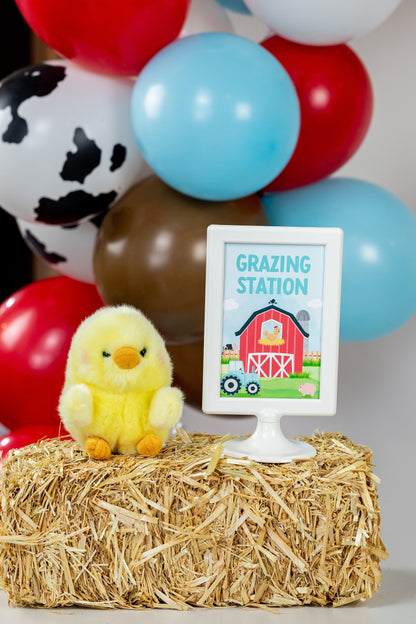 Grazing Station Farm Party Sign, view 2