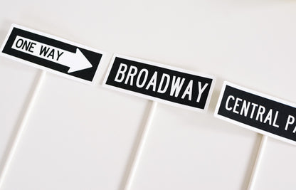 New York Street Sign Centerpieces, view 9