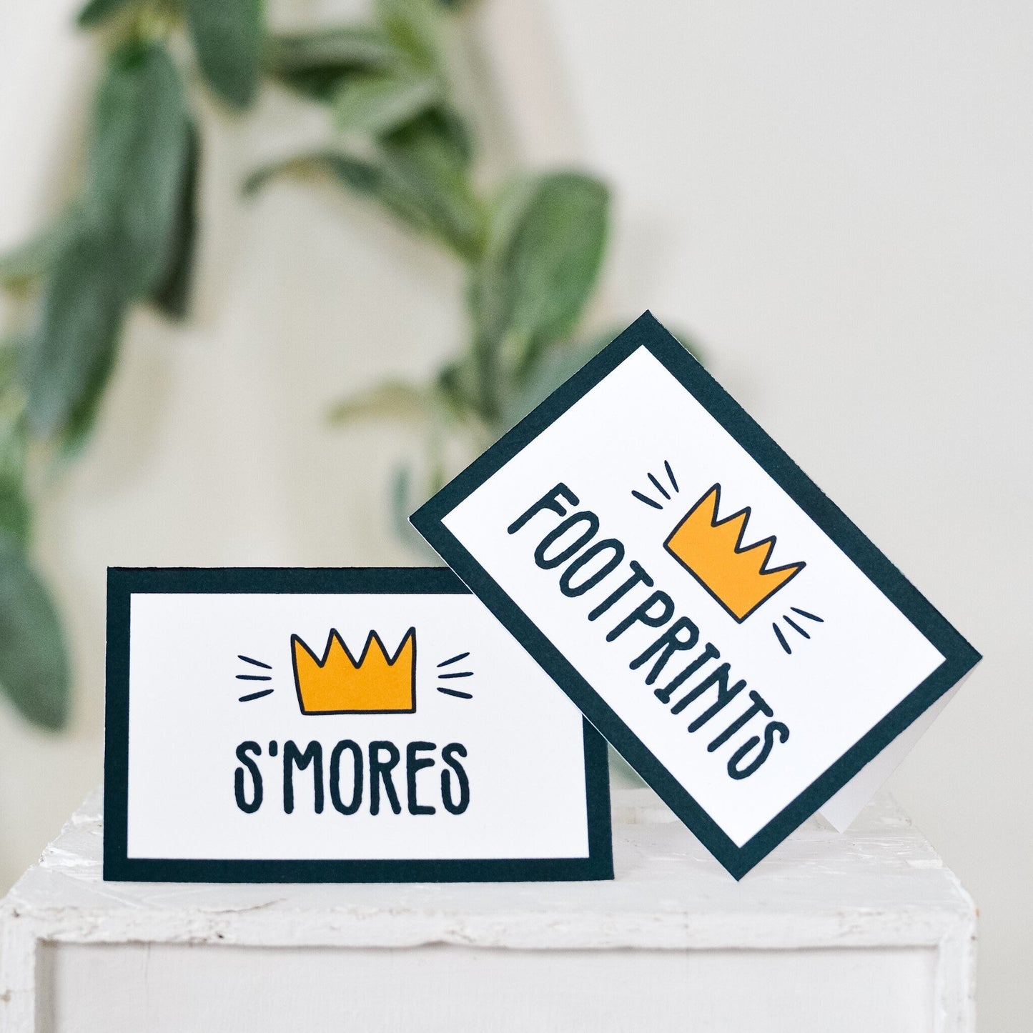 Personalized Wild Things Tent Cards
