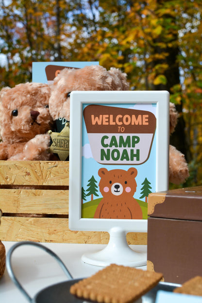 Personalized Happy Camper Party Sign