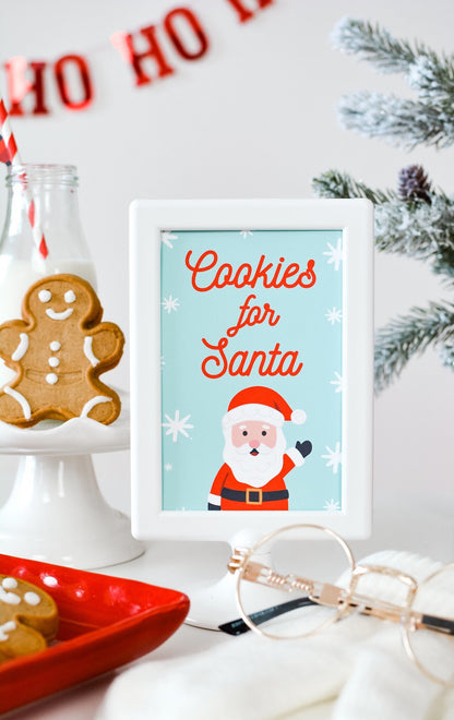 Cookies for Santa Party Sign, view 3