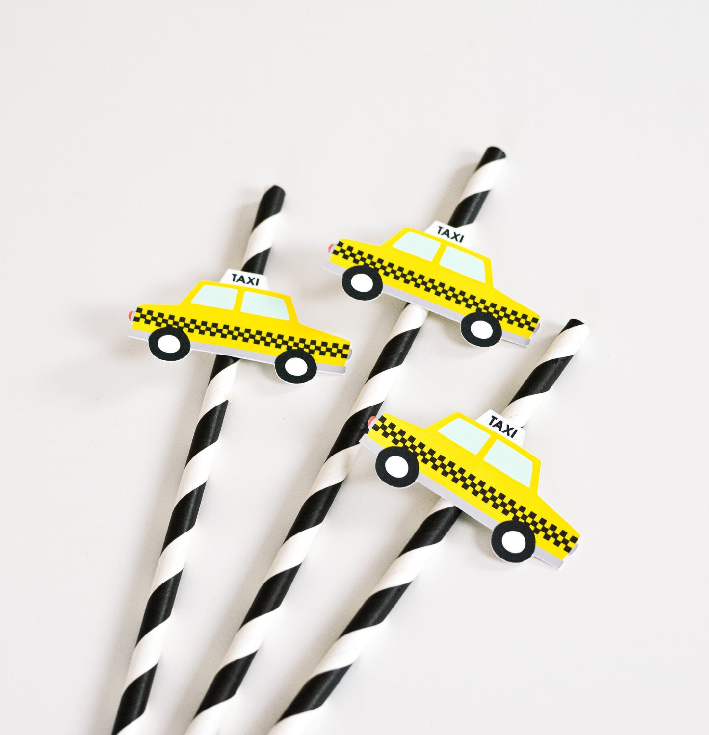 New York Taxi Paper Straws