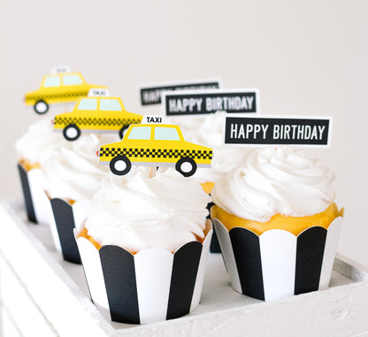 New York City Cupcake Toppers, set of 5