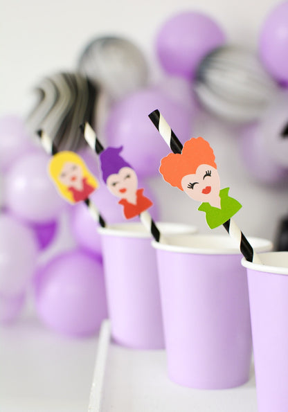 Hocus Pocus Paper Straws, set of 5