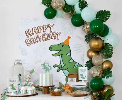 Personalized T-Rex Dinosaur Cake Topper, view 6