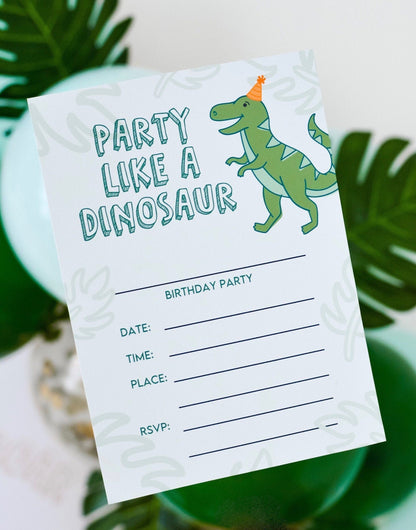 Printable Dinosaur Party Invitations
