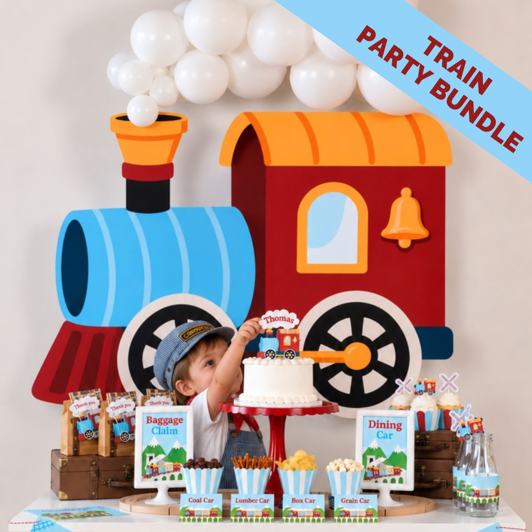 Personalized Train Party Bundle cover
