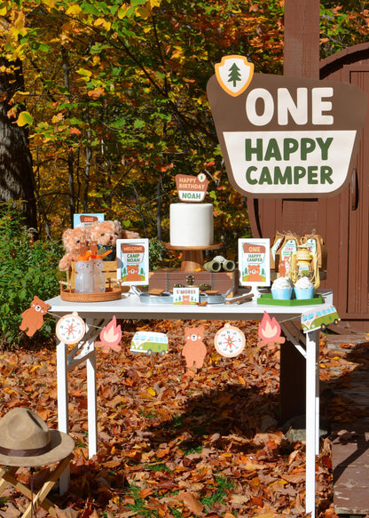 One Happy Camper Party Banner Garland, view 5