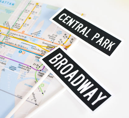 New York Street Sign Centerpieces, view 5