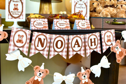 Personalized Teddy Bear Name Banner